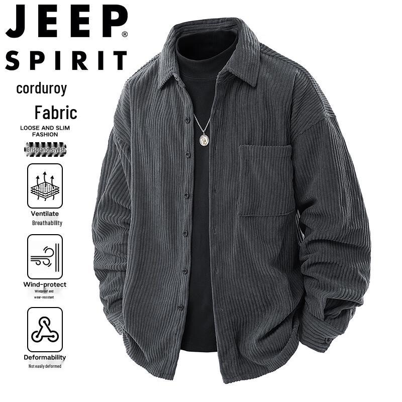 

JEEP SPIRIT Men s Corduroy Casual Jacket 2XL