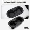 For Tesla Model Y Juniper 2025 Water Cup Holder Center Control Front & Rear Seater Insert Silicone Organizer Limiter MY LAUNCH