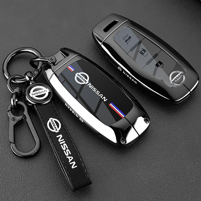 3 4 Buttons Remote Key Case Cover Shell Fob Holder Keychain For Nissan X-trail T33 Qashqai J12 Teana Altima Ariya 2022 2023