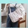 Borsa Tote Casual da Donna alla Moda, Colore Unito, Motivo Geometrico, Grande Capacità, Per l'Uso Quotidiano Casual