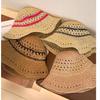 Summer Hats For Women Striped Hollow Sun Hat Foldable Sunshade Fisherman Cap Bucket Hat Seaside Travel Sunhat Beach Accessories