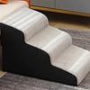 Removable Washable Pet Steps Puppy Stairs for Bed Non-Slip Cover Cat Climbing Ramp for Sofa Sponge Dog Ladder for Elderly Pets