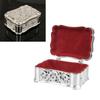 Metal Jewelry Storage Box Vintage Alloy Small Treasure Chest Case Trinket   for Ear s Necklace Bracelet