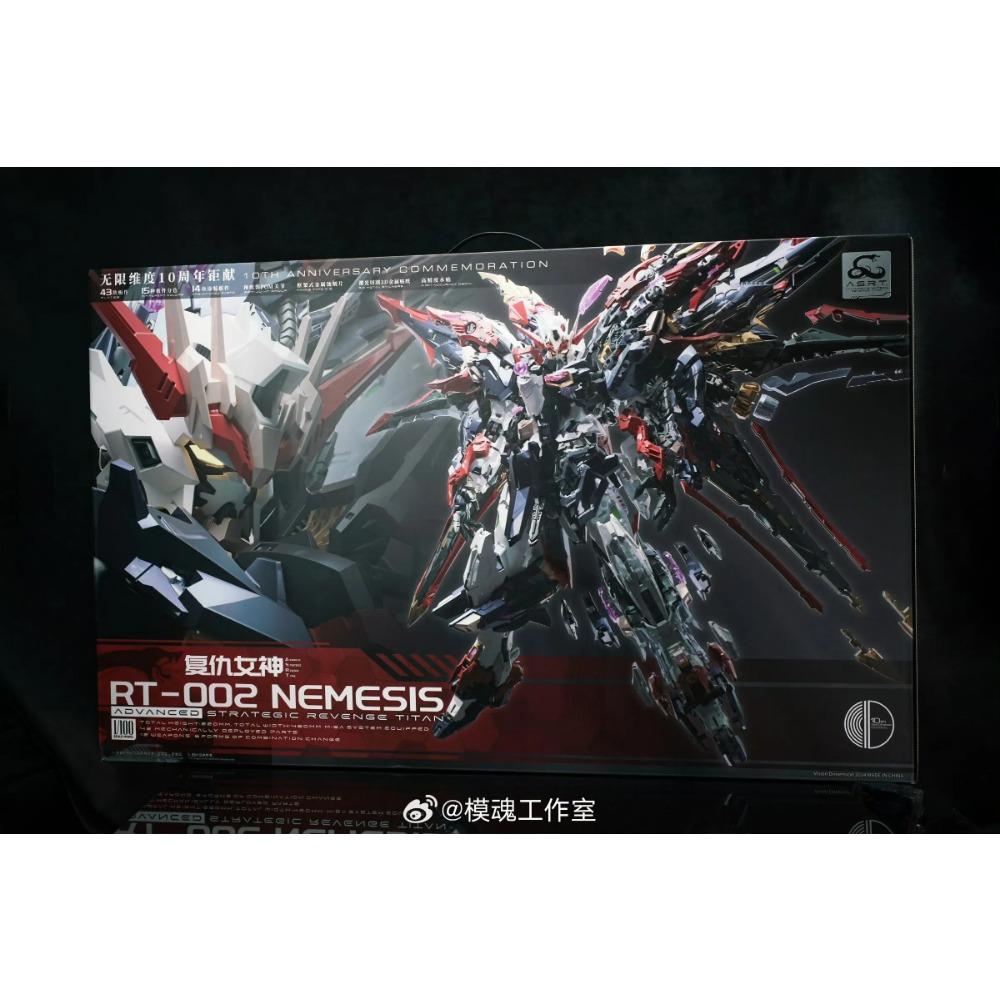 

В наявності Nemesis Infinite Dimension Стратегічна Помста Титан Rt-002 Фігурка Дії 1/100 Модель для Збірки Abs Дитячі Іграшки Подарунок