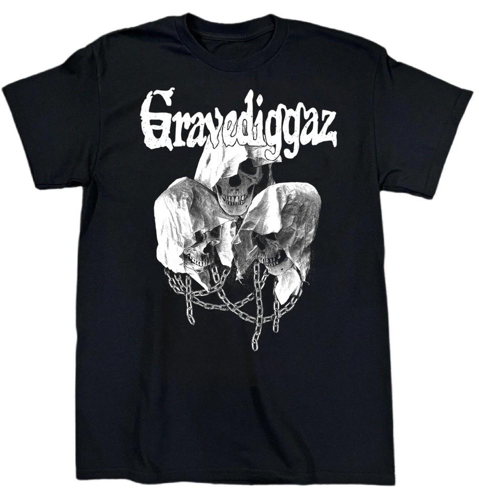 GRAVEDIGGAZ Band GIVE UP Heavy Cotton Black S5XL T Shirt T296 Unisex T-Shirt S