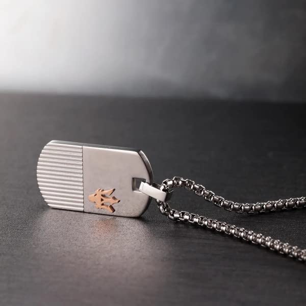 Maserati Men's Necklace - JM121ATK08 60cm Rose Gold/Stainless Steel [Parallel Import]