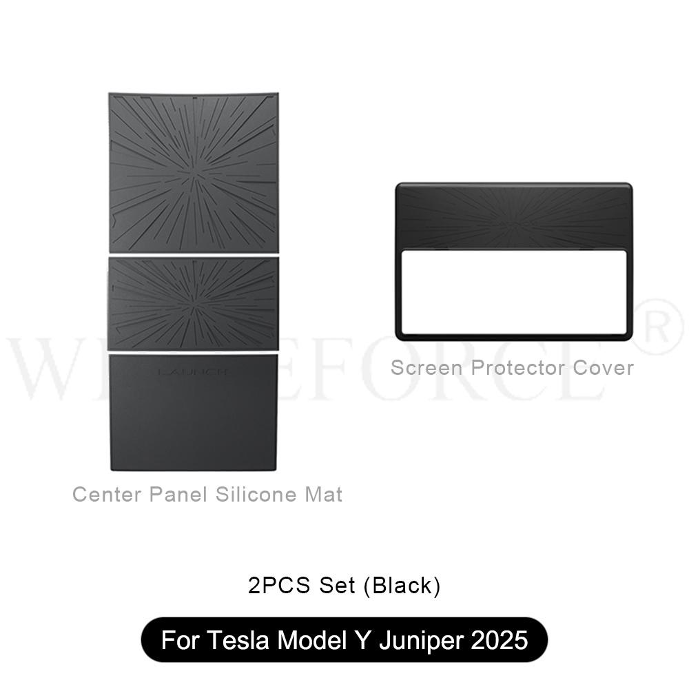 For Tesla Model Y Juniper Central Control Panel Protector Sticker Electrostatic Adsorption Model 3 Highland Central Cover Film