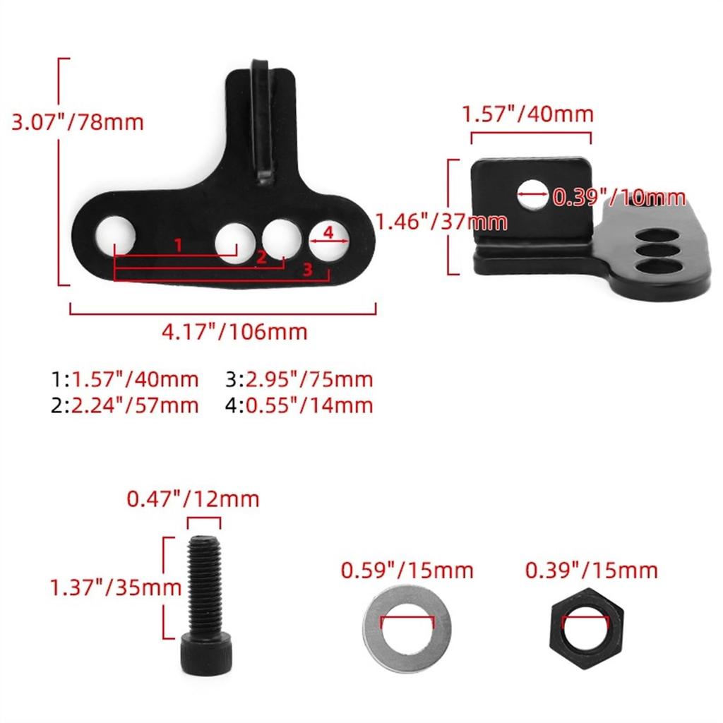 1-3 inch Motorcycle Accessories Rear Adjustable Shock Lowdown Drop Compatible