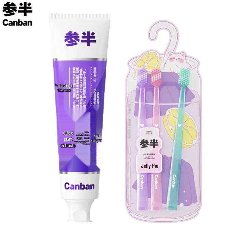 Набор зубной пасты с эвкалиптом и 3 зубными щетками