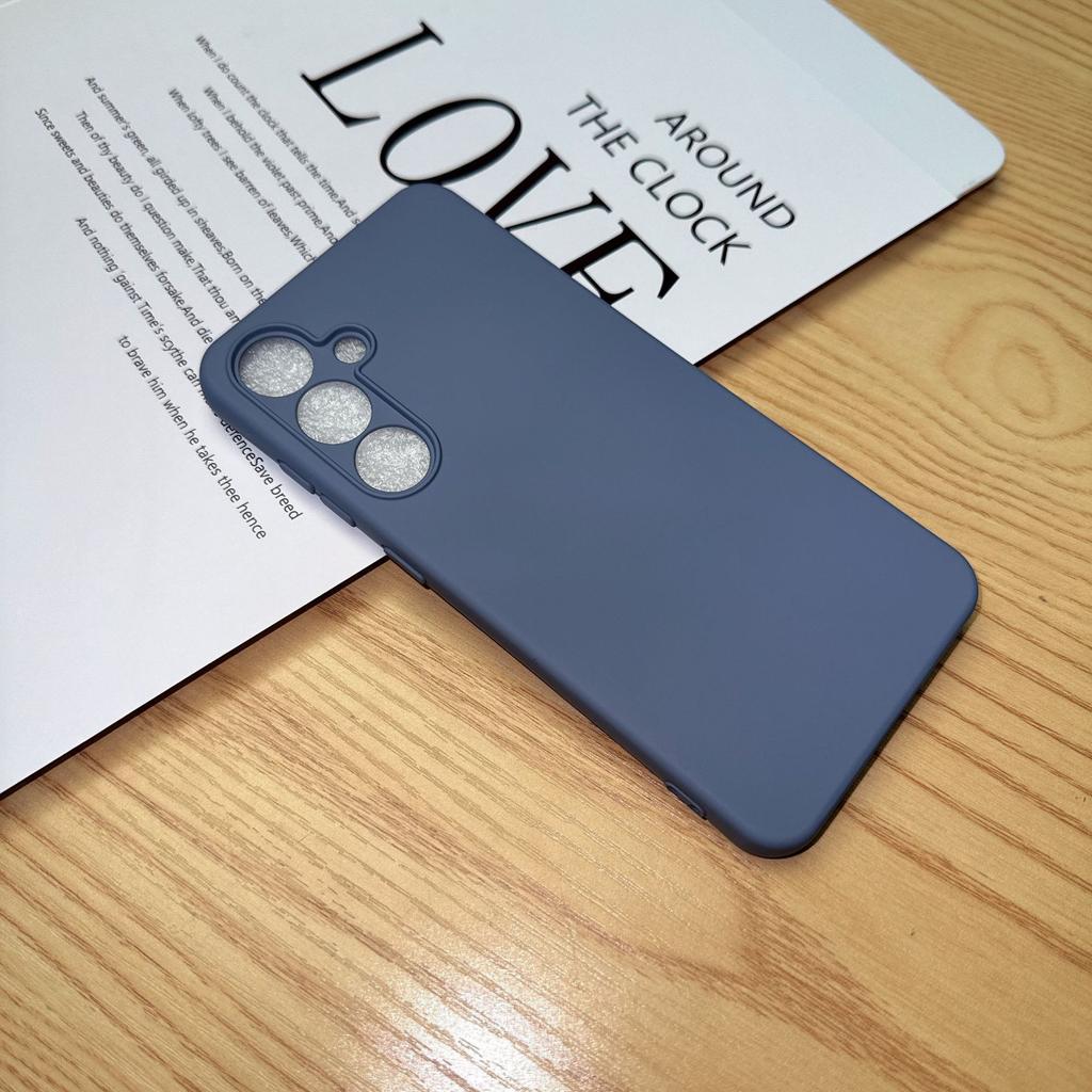 Galaxy S25 EDGE Liquid Silicone Phone Case for Samsung S24 Solid Color Silicone S23 Soft Case