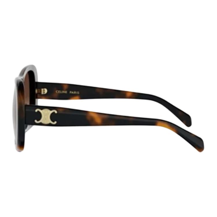 Celine Unique Design Acetate Pilot Sunglasses Women sunglasses Havana CL40331U53F