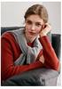 Women's 100% Pure Cashmere Heather Yarn Sweater, Round Neck, Loose Fit, Soft, Light Luxury, Knitted Base Layer for Autumn/Winter.