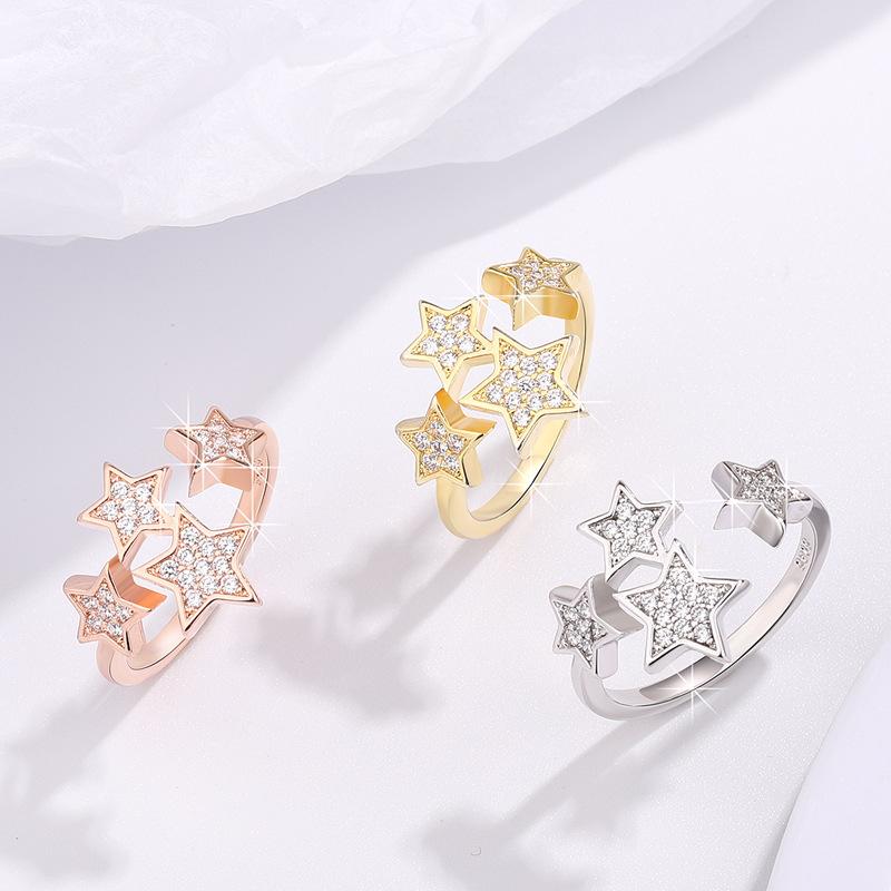 Lindon Classic Copper Alloy Zircon Ring Ladies Jewelry Wedding Promise Party Gift