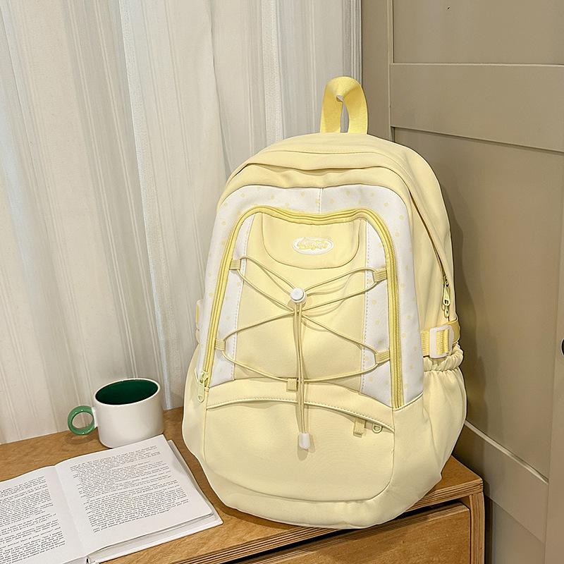 Bag Female Cross Rope Japanese I High Value Sweet Junior High School Student Schoolbag Love Casual Backpack
