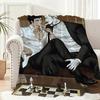Anime Shutline Cool Jake And Shin Throw Lightweight 240g Flannel Blanket Soft Skin-friendly for Summer Cooling