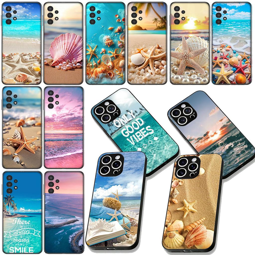Mountain Sea Beach Travel Shell Starfish Star Case for Apple iPhone 12 13 Mini XS 11 Pro Max 7 8 Plus + XR 8+ X SE 2020 SE3