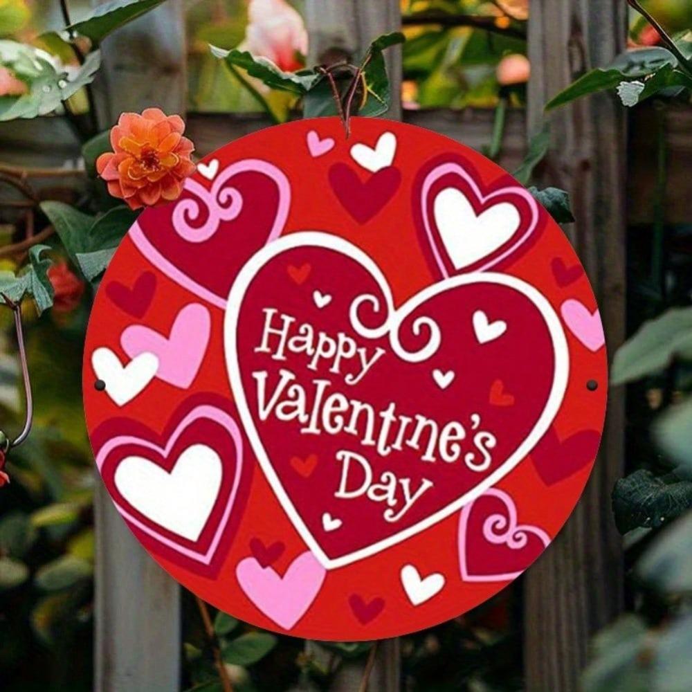 Vintage Metal Valentine Sign Romantic Couple Gift Home Decor Farmhouse Wall Art Rustic Decoration