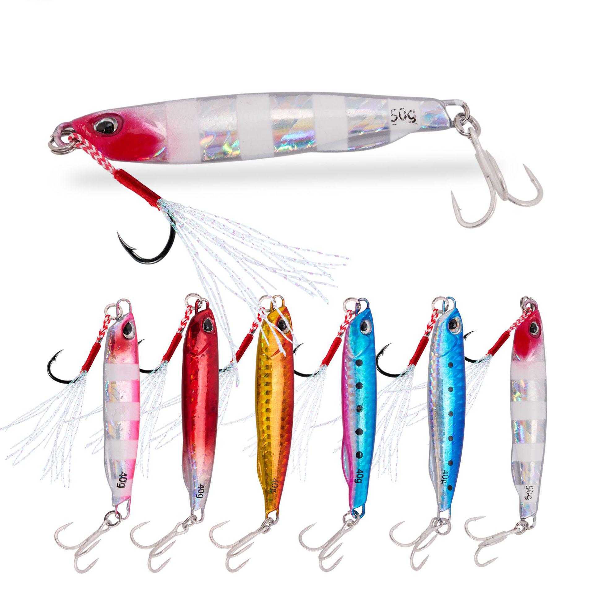 Светящаяся в темноте блесна-железо для дальнего заброса 7g