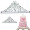 2PCS Crown Biscuit Cutter Set Crown Shape Cupcake Decorating Gumpaste Mould Kitchen Baking Tools for Dough Clay