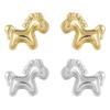 Comfortable Metal Horse Earrings Featuring Artistics Shape for Daily Wear and Styles