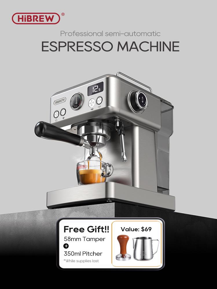 HiBREW H10A Semi Automatic Espresso Coffee Machine, 19Bar, Cold/Hot Coffee Maker
