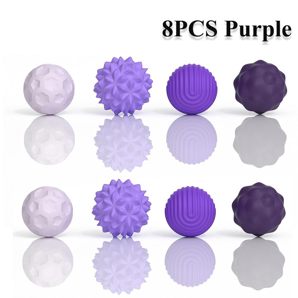 2-8PCS Silicone Magnetic Sensory Ball Fidget Toy Worry Ball Autism Calming Fidgeting Toy Adult Anxiety Relief Stress Sensory Toy