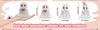 Cute pink ghost Halloween decoration ornaments creative home desktop holiday party small ornaments resin craft