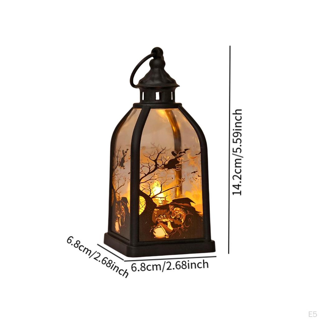 Halloween Hanging Lantern, Spooky Atmosphere, Indoor Decorative Light, Ideal for Desk, Pathway,