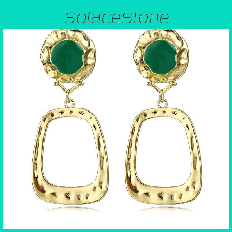 Geometric Chic Alloy Earrings For Women Fashionable And Jewelry Minimalist