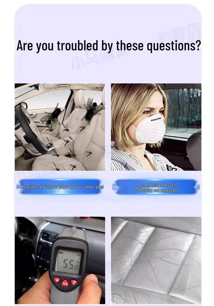 Car Sunshade & Mosquito Net - Insect-Proof Window Curtain
