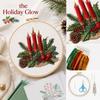 Christmas Embroidery Kit, Holiday Sewing Set for DIY Projects