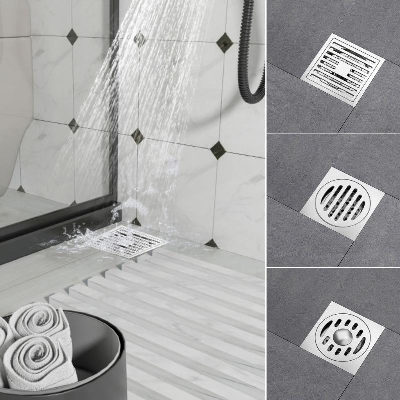 Practical Sturdy Stainless Steel Floor Drain Set with Strong Filtration Bathroom Accessory for Household Daily Use