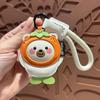 Animal Cartoon Key Holder Doll PU Leather Key Rings Fashion Kapybara Keychain  Bag Charm