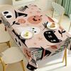 1pc Tablecloth Halloween Theme Cute Cartoon Tablecloth, Creative Pumpkin Ghost Witch Black Cat Skull Pattern Tablecloth, Home Decoration Tablecloth, H