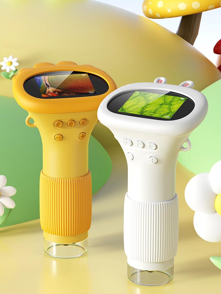 1000X Electronic Magnifier Camera 2 Inch IPS Screen Handheld HD Microscope 2MP Lens Mini Portable Microscopes with 8 LED Light