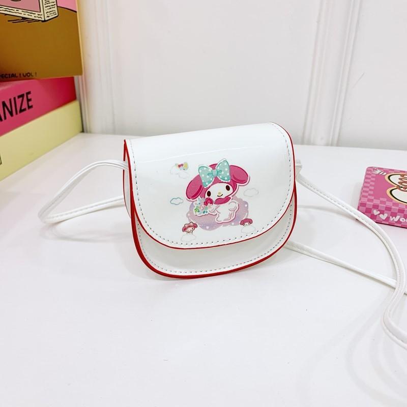 My Melody Pompompurin Cinnamoroll Kids Cartoon Animal Mini Purse With Pu Material For Daily Use