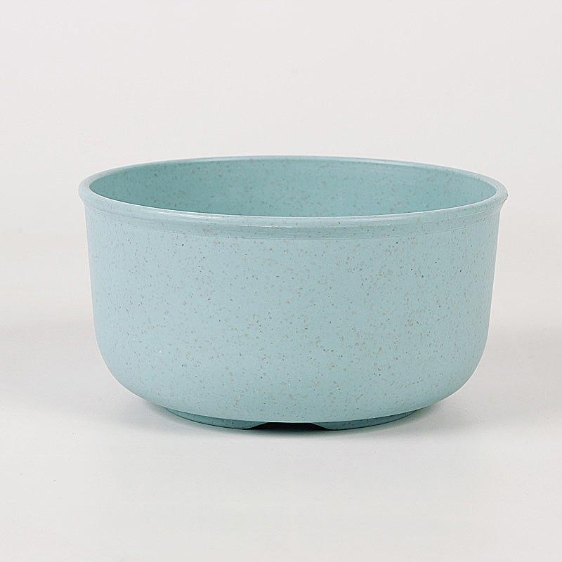1Pc Solid Color Wheat Straw Food Bowl Lightweight Fruit Vegetable Dessert Rice Bowl Household Dining Tableware Kitchen Gadgets