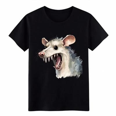 Hype Mutant Rat Streetwear T-Shirt-Bold Horror Graphic Tee for Teens Adults
