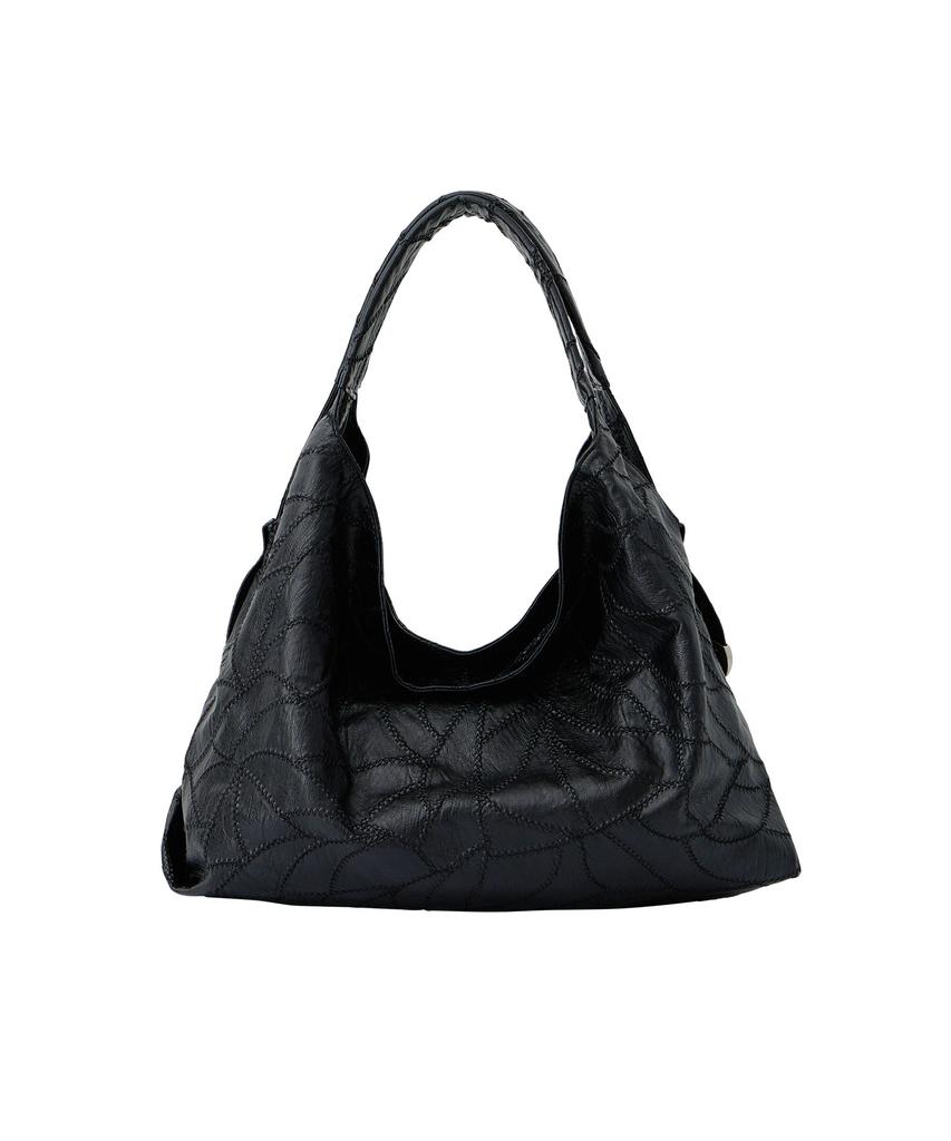 Sand Museum Cactus Hobo Bag [Black]