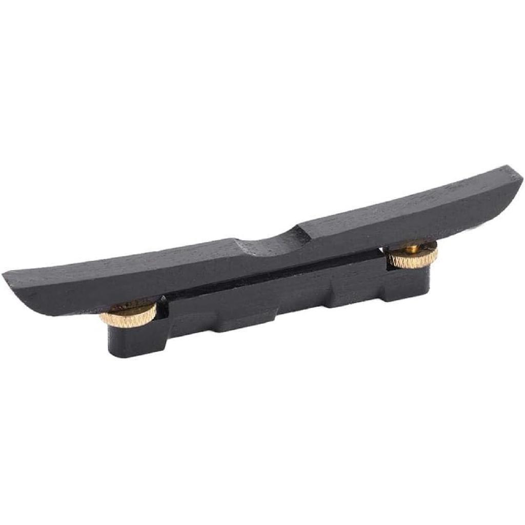 Dilwe Mandolin Bridge, Adjustable Ebony Bridge Mandolin Instrument DIY Repair Parts