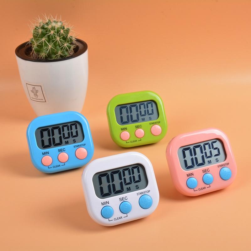 Multifunctional Kitchen Timer Alarm Clock Home Cooking Practical Supplies Cook Food Tool Kitchen Accessories Baking Tool 5 Color