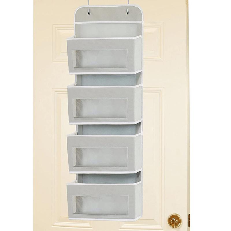 Door Hanging Organizer,2 Widened Metal Hooks For Storing Cosmetics, Stationery, Sundries, Etc.