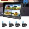 7-inch Wireless Magnetic Solar HD Dashcam for Van, RV, and Car Backup