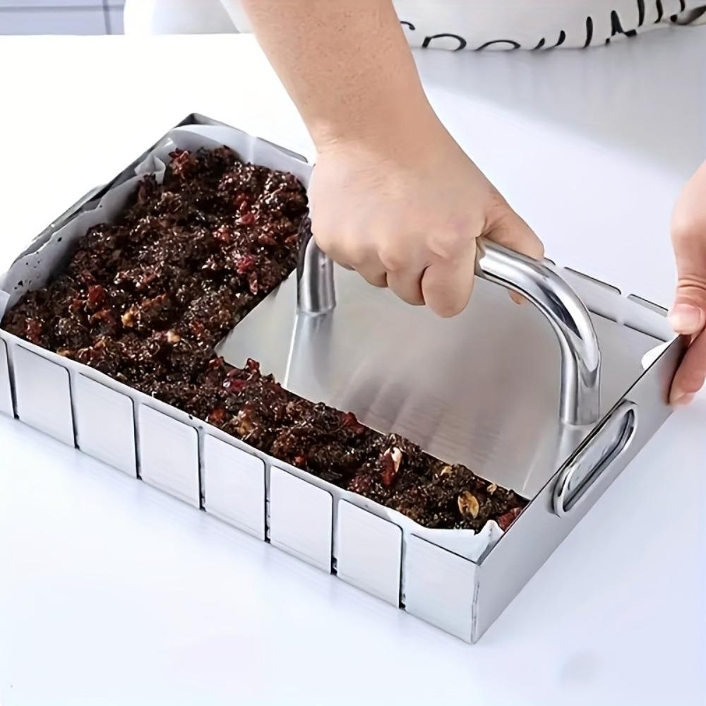 1ks Nerezový lis na hamburgery Kompaktor těsta s rukojetí Kuchyňský nástroj na pečení pro pečivo Koláče Sušenky Kuchyňské doplňky