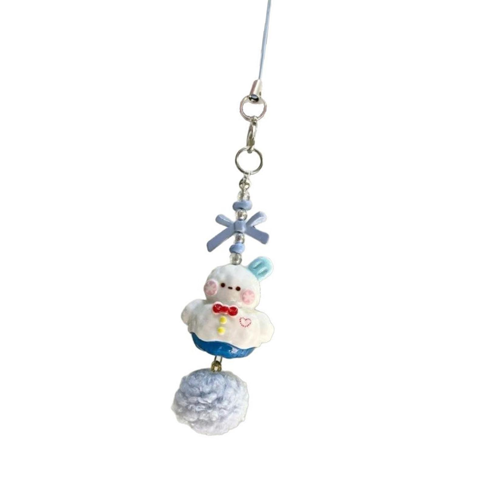 

Sturdy Mixed Materials Winter Snowman Snowflake Key Holder Ornament Portable for Daily Commutes or Parties Supplies 1