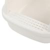 Cat Litter Box Semi Enclosed Large Capacity Prevent Sand Leakage Pet Kitten Toilet with Shovel Milk