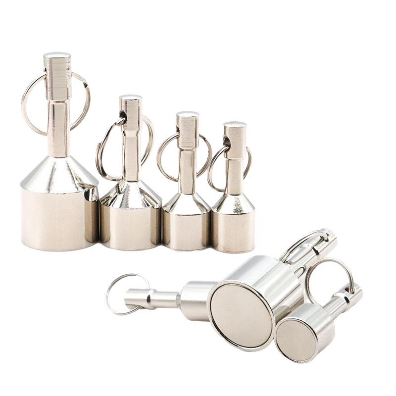 Neodymium Iron Boron Magnetic Keychain Clasp with Stainless Steel Ring