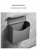 Punch-Free Space Aluminum Wall-Mounted Tissue Box Holder for Bathroom or Kitchen