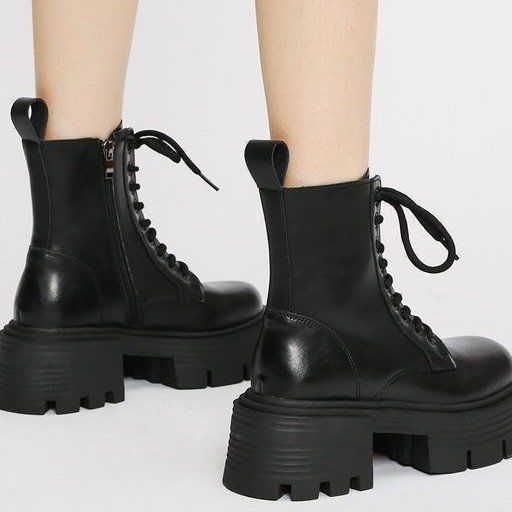 Martin Boots Women's 2025 New Thick High-heeled Thick-soled Small British Style Short Boots Fried Street Motorcycle Boots Ins Tide