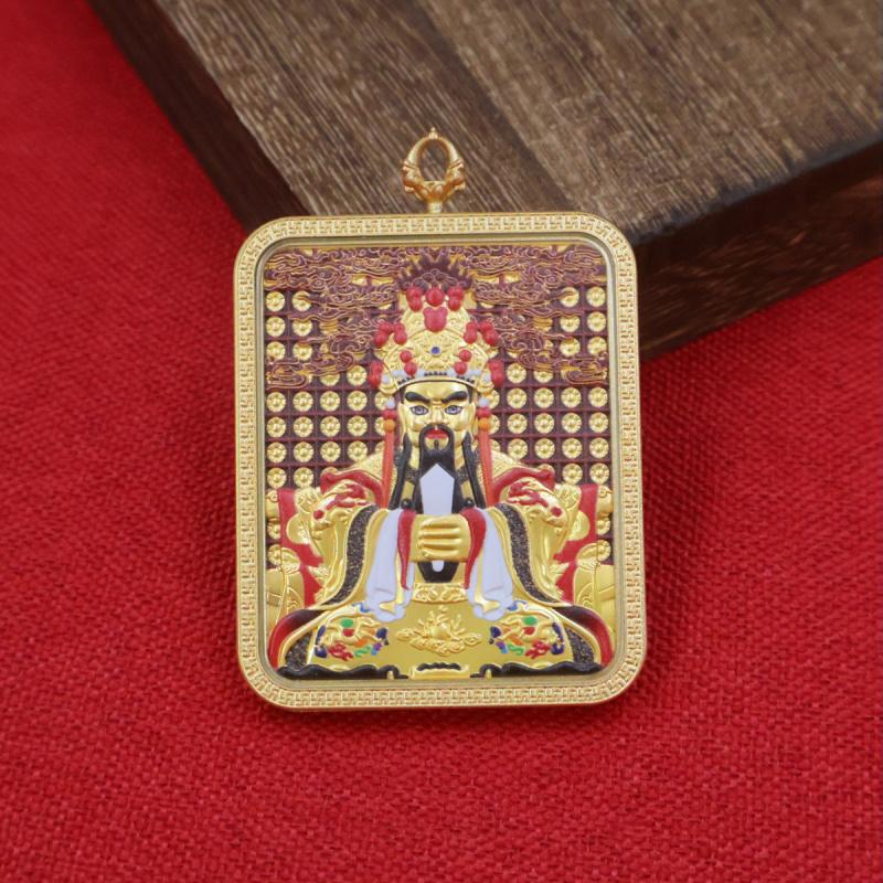 Horský Wutai Nových Pět Starších Reagujících na Žádosti Přívěsek Thangka Buddha Přívěsek Náhrdelník Přitahující Bohatství Tibetská Thangka